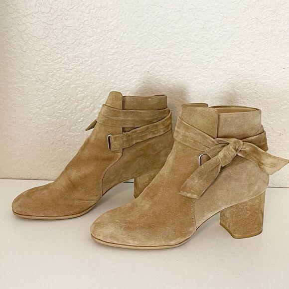 rag & bone Dalia Suede Camel Ankle Boots. 39/8.5 - Picture 7 of 10